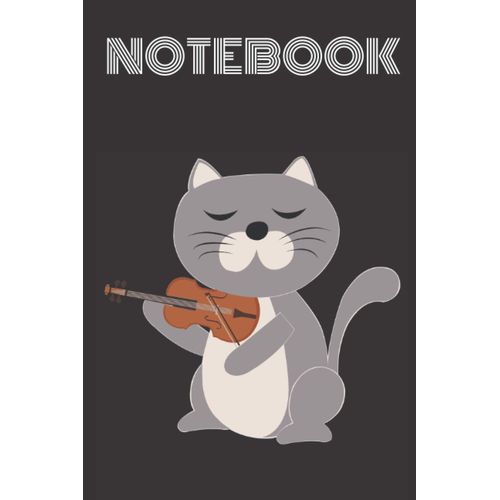 Notebook Cat Playing Violin: Kitty Lovers Violin Lovers