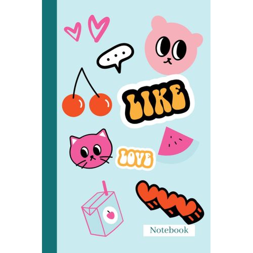 Kawaii Notebook: Size 6×9, 100 Pages (English Edition)