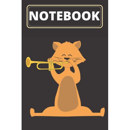 Notebook Cat Playing Trumpet: Kitty Lovers Trumpet Lovers
