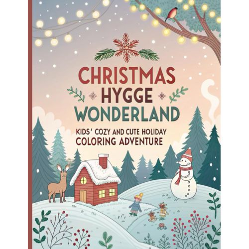 Christmas Hygge Wonderland: Kids Cozy And Cute Holiday Coloring Adventure: Simple Festive Designs To Keep Little Hands Busy This Christmas
