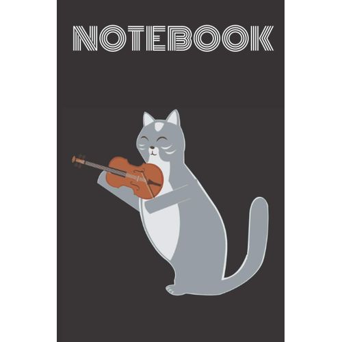 Notebook Cat Playing Violin: Kitty Lovers Violin Lovers