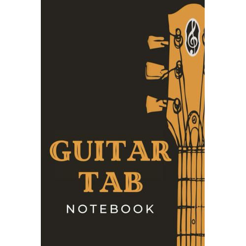 Guitar Tab Notebook: Blank 6 Strings Guitar Tablature Manuscript Paper With Chord Fingering Charts & Diagrams | Wide Staff Music Sheet Book | Unique Guitar Gifts For Guitarists Men, Women, Teens & Kid