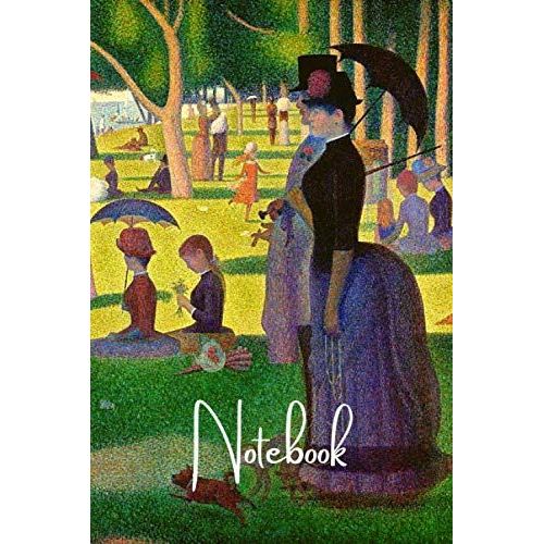 French Pointillist Georges Seurat's La Grande Jatte Art Painting Lined Journal Notebook For Women: A Sunday Afternoon On The Island Near River Seine