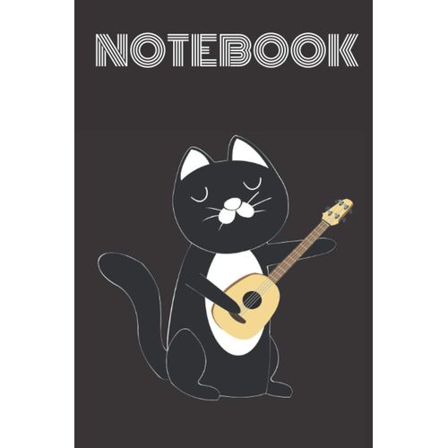Notebook Cat Playing Ukelele: Kitty Lovers Ukelele Lovers