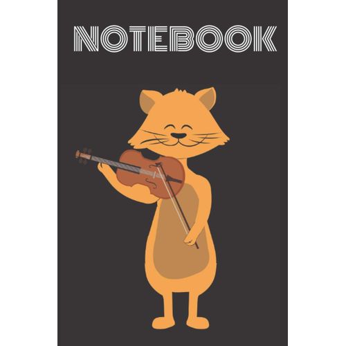 Notebook Cat Playing Violin: Kitty Lovers Violin Lovers