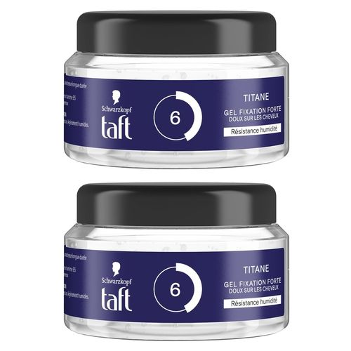 Taft Lot De 2 Gels Pot Titane 250ml 