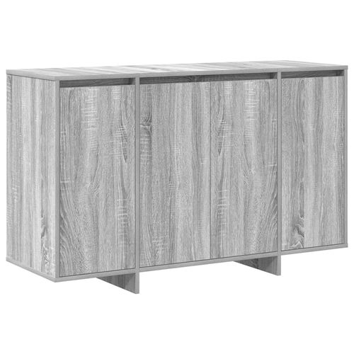 Vidaxl Buffet Gris Sonoma En Bois D'ingénierie 120 X 41 X 75 Cm