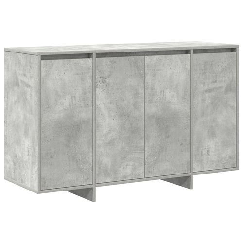 Vidaxl Buffet Gris Béton Gris Béton Mélamine 120 X 41 X 75 Cm