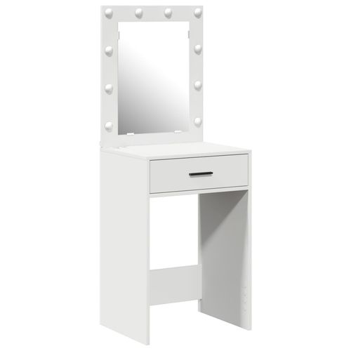 Vidaxl Table De Maquillage Avec Éclairage Led Blanc 50x41x135 Cm