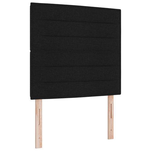 Vidaxl Tête De Lit Led Design Lignes Noires 100 Cm Tissu