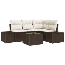Vidaxl Ensemble De 4 Pièces De Canapés De Jardin Avec Coussins Gris En Rotin