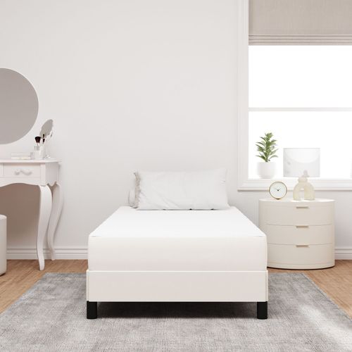 vidaXL Matelas à ressorts ensachés crème - Fermeté moyenne - 80x200x20 cm Tissu