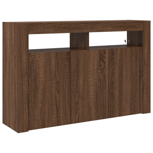 Vidaxl Buffet Chêne Brun Bois D'ingénierie 116 X 30 X 75 Cm Buffet