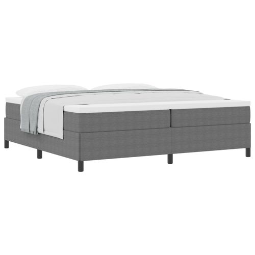 Vidaxl Cadre De Lit Gris Clair 200x200 Cm Tissu En Velours Côtelé