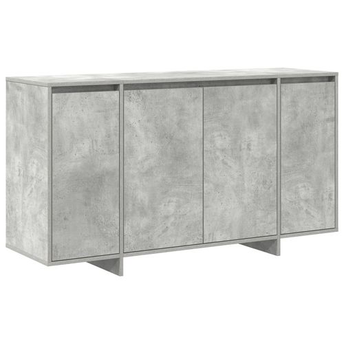 Vidaxl Buffet Gris Béton Gris Béton Bois D'ingénierie 135 X 41 X 75 Cm