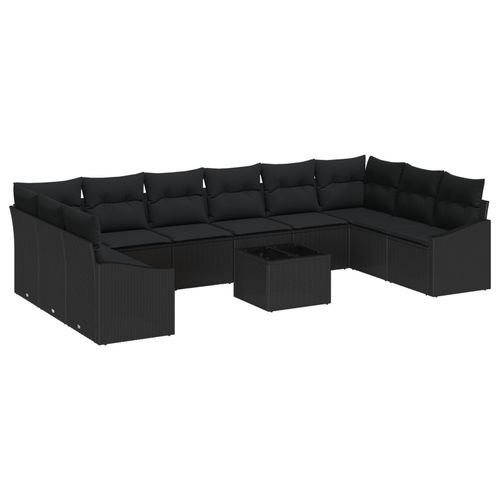 Vidaxl Ensemble De 11 Canapés De Jardin Avec Coussins Beige Rattan Synthétique