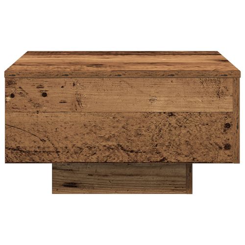 Vidaxl Table Basse , Bois Ancien, 55x55x31 Cm, Bois Ingénierie