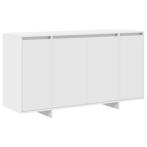 Vidaxl Buffet Blanc Blanc Bois 135 X 41 X 75 Cm Buffet Blanc