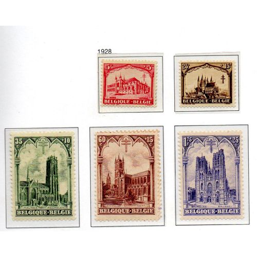 Belgique Timbres Lutte Contre La Tuberculose 1928