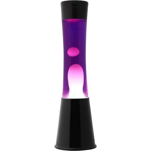 Lampe À Lave I-Total Xl2460 - Base Noire - Liquide Violet - Cire Blanche