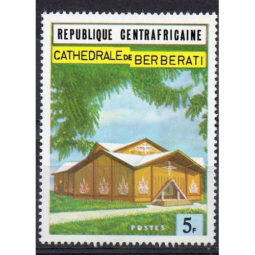 Centrafrique Timbre Cathédrale De Bangui 1971