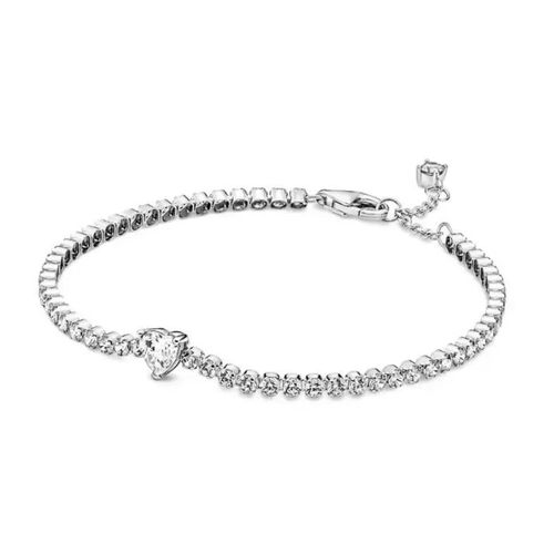 Bracelet Mode Femme - Style Affirmé - Argent Sterling 925/1000 Et Zircon - Silver 1