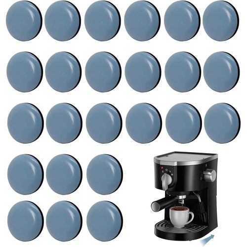 Patins De Meubles,24 Pcs Patins Glisseurs Pour Meubles,Patins Pour Meubles Auto,20mm Auto-Adhésif Patin Meuble Glisseur,Planeur Ptfe Patins Pour Meubles En Téflon Auto-Adhésif,Pour Chaise, Canapé