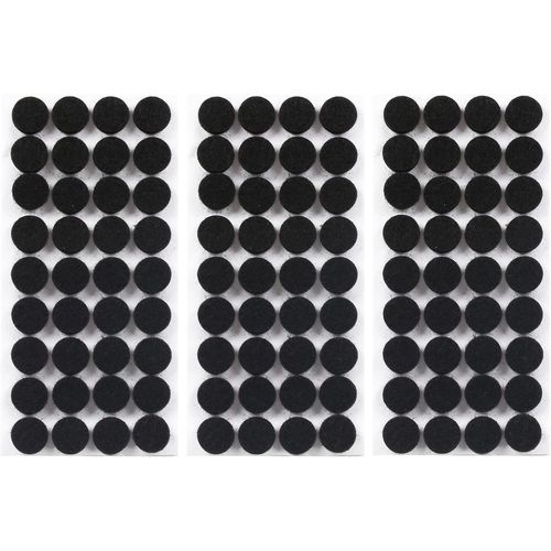 108 Pièces Patins En Feutre Ronds 15mm Patins Pour Meubles En Feutre Auto-Adhésifs Protecteur De Sol Tampon Chaise Noir Patin Antiderapant Autocollants Pour Meubles Pieds De Meubles