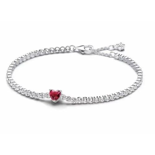 Bracelet Mode Femme - Style Affirmé - Argent Sterling 925/1000 Et Zircon - Silver 2