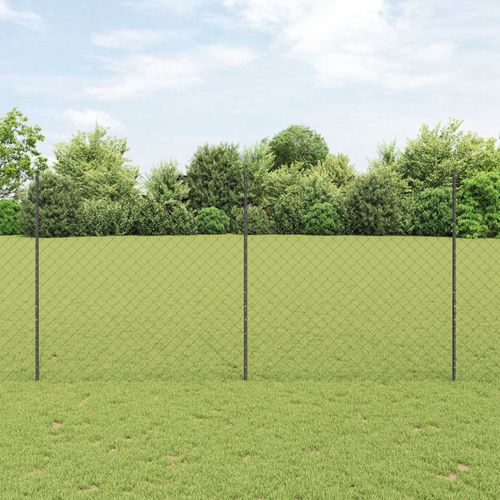 Vidaxl Clôture Treillis Avec 20 U Posts Gris 1.5x10 M Acier
