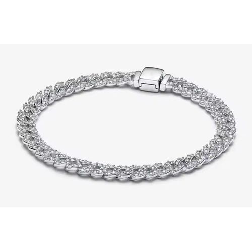Bracelet Mode Femme - Style Affirmé - Argent Sterling 925/1000 Et Zircon - Silver 3