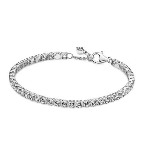 Bracelet Mode Femme - Style Affirmé - Argent Sterling 925/1000 Et Zircon - Silver 5