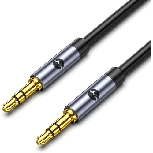 Câble Audio Jack 3.5mm Mâle vers Mâle, Câble Auxiliaire Jack Stéréo Compatible avec Huawei, Samsung, iPad, iPod, Casque, Chaîne, HiFi, Autoradio, Smartphones, Voiture, MP3 etc.