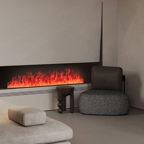 Smart Home 3D Fireplace Water Steam Humidifier LED Decorative Flame TV Wall Sound Of Firewood Cracking Vapour Electric Fireplace