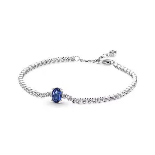Bracelet Mode Femme - Style Affirmé - Argent Sterling 925/1000 Et Zircon - Silver 8