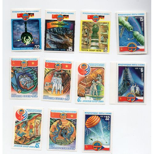Russie- Lot De 11 Timbres Neufs- Espace
