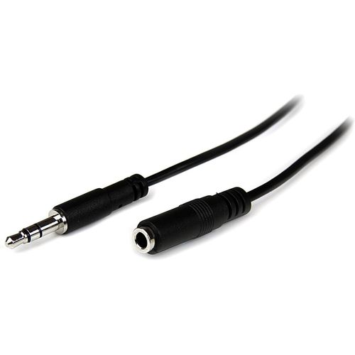 Câble Jack 3,5mm Mâle / Femelle - Rallonge Casque Audio Stéréo Mini Jack - Rallonge jack 3,5mm M/F - 2 m (MU2MMFS)