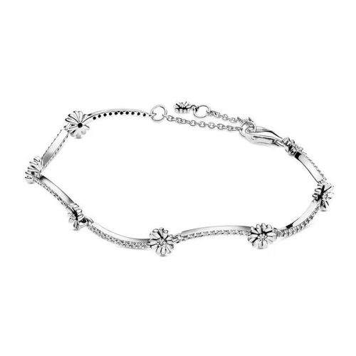 Bracelet Mode Femme - Style Affirmé - Argent Sterling 925/1000 Et Zircon - Silver 11