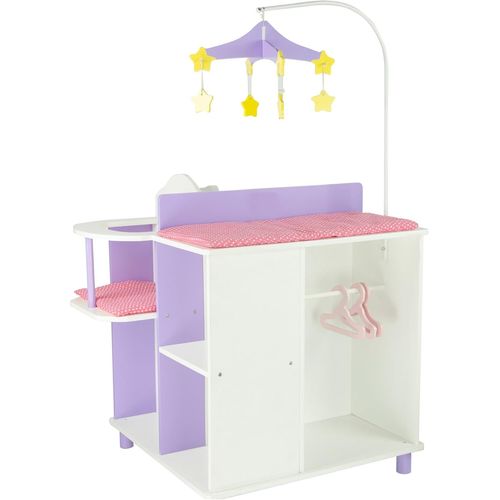 Checarzhn--No1 Table À Langer Poupon Poupée Little Princess Rangement Meuble Bois Jeux Td-0203a