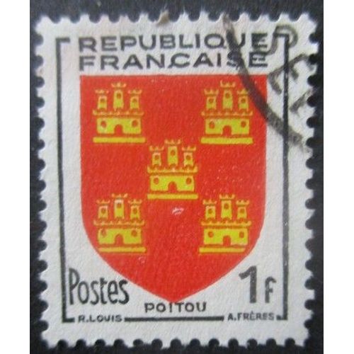 France N°952 Armoirie Du Poitou Oblitéré
