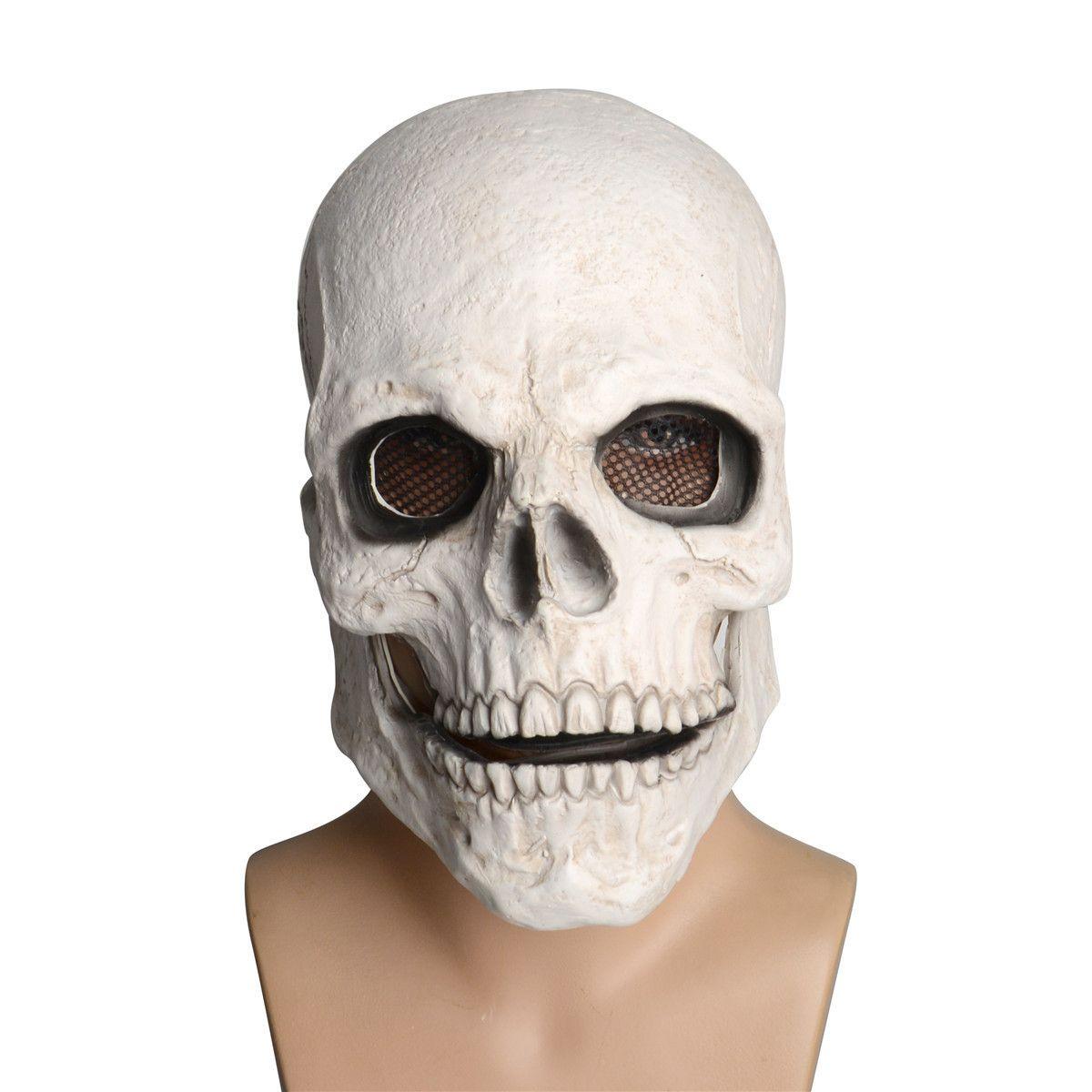 Masque d'Halloween, masque de tête de mort effrayant d'Halloween