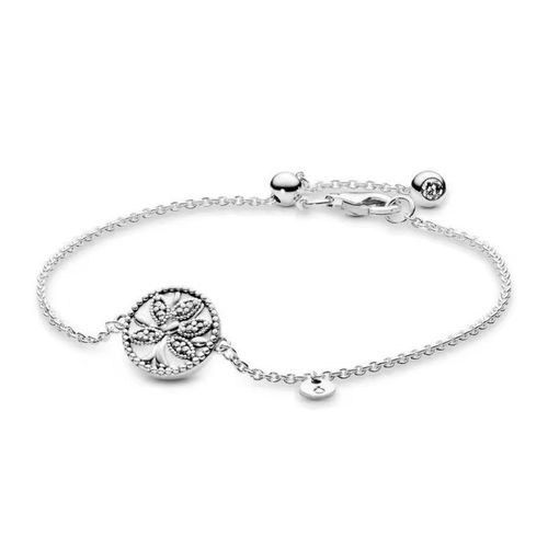 Bracelet Mode Femme - Style Affirmé - Argent Sterling 925/1000 Et Zircon - Silver 20