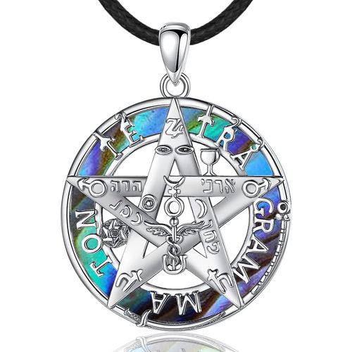 Checarzhn--No1 St. Christophe/St. Michel/St. Benoît/Saint Jude//Médaille Vierge Marie Croix Jésus 7 Sceaux D'archange Pendentif En Argent Sterling 925 Pour Hommes Femmes Amulettes Religieuses
