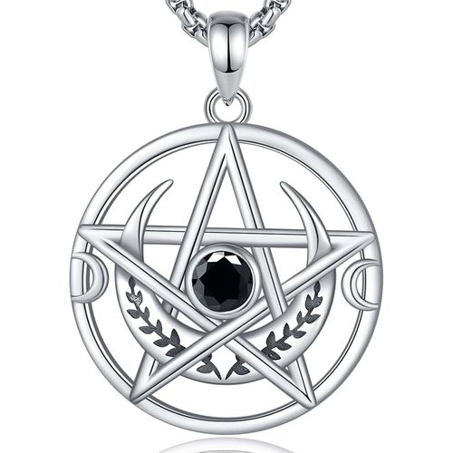 Checarzhn--No1 St. Christophe/St. Michel/St. Benoît/Saint Jude//Médaille Vierge Marie Croix Jésus 7 Sceaux D'archange Pendentif En Argent Sterling 925 Pour Hommes Femmes Amulettes Religieuses