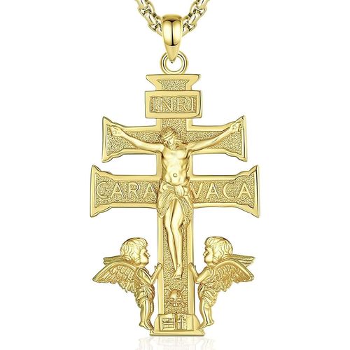 Checarzhn--No1 St. Christophe/St. Michel/St. Benoît/Saint Jude//Médaille Vierge Marie Croix Jésus 7 Sceaux D'archange Pendentif En Argent Sterling 925 Pour Hommes Femmes Amulettes Religieuses