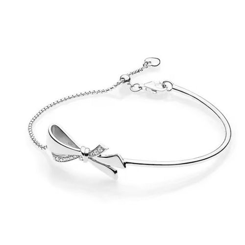 Bracelet Mode Femme - Style Affirmé - Argent Sterling 925/1000 Et Zircon - Silver 26