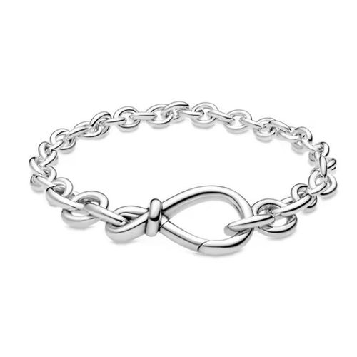 Bracelet Mode Femme - Style Affirmé - Argent Sterling 925/1000 Et Zircon - Silver 27