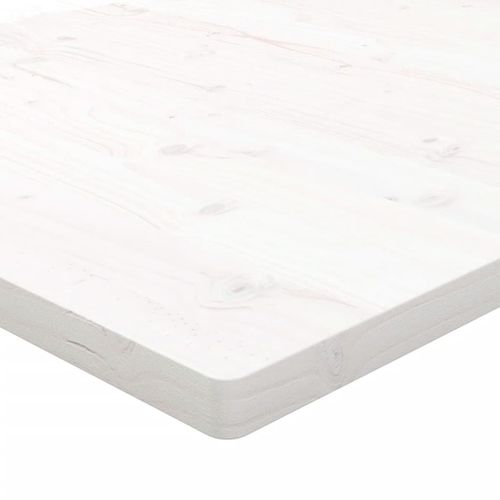 Vidaxl Dessus De Bureau Blanc 80x40x2,5 Cm Bois Massif De Pin