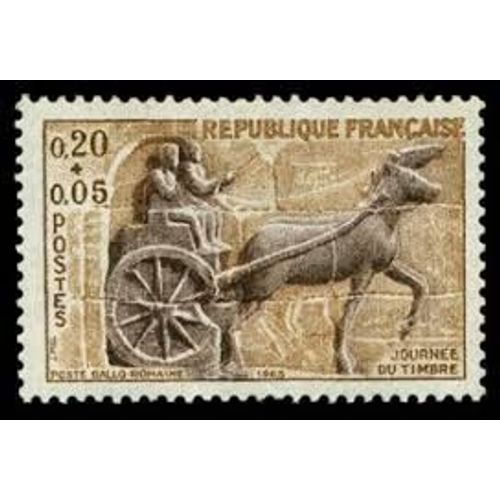Journée Du Timbre : Char De Poste Gallo-Romain Année 1963 N° 1378 Yvert Et Tellier Luxe