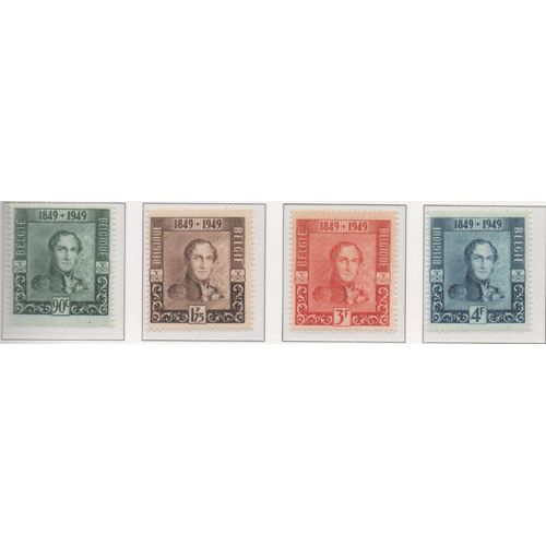 Belgique Timbres Centenaire Du Premier Timbre Belge 1949
